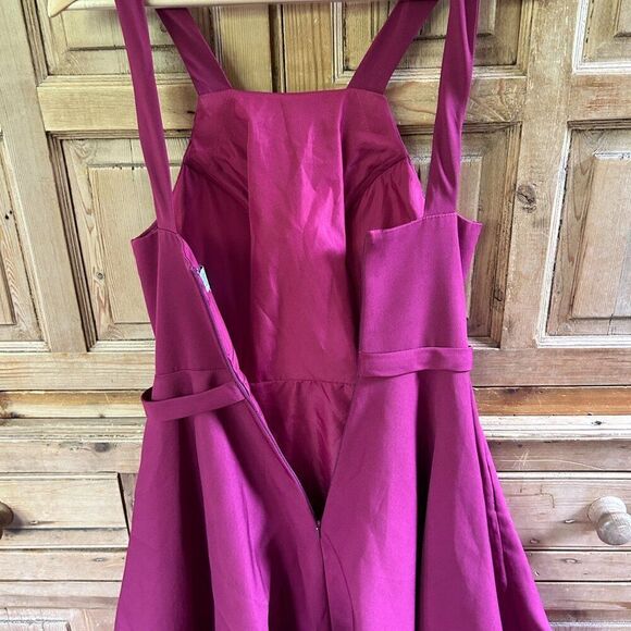 Ieena for Macduggal 6 Dress Purple Cocktail Dress Fit and Flare Sleeveless - Picture 13 of 14